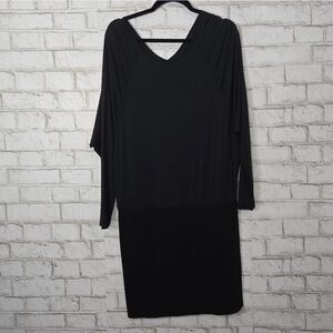 Vince black long sleeve dress